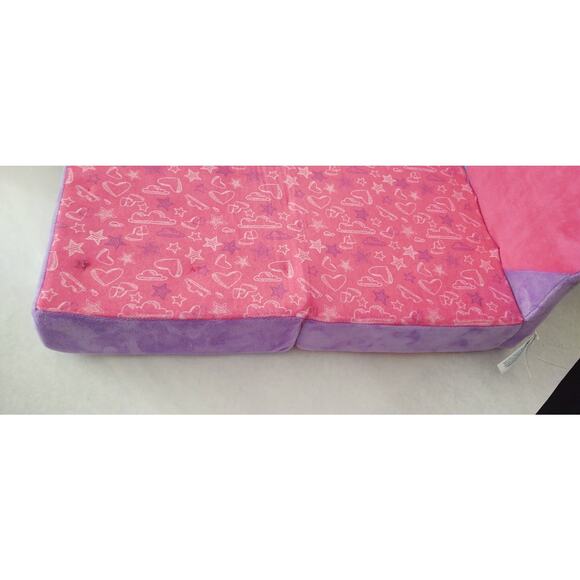 Build-A-Bear Workshop Plush Heart Chair Bed - Pink, Purple - Picture 10 of 10